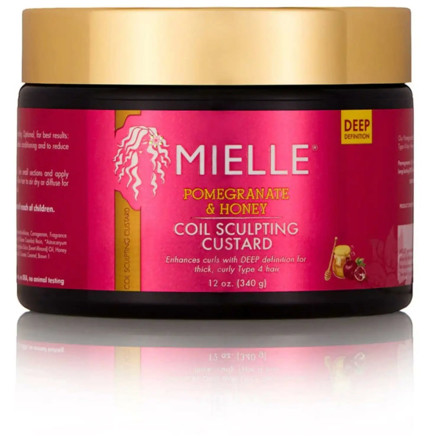 MIELLE POMEGRANATE & HONEY COIL SCULPTING CUSTARD 340g